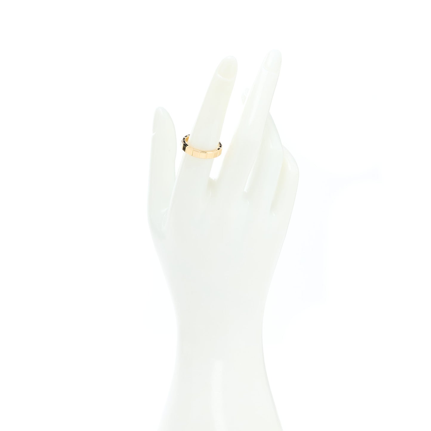 18K Yellow Gold Ice Cube Band Ring 54 7