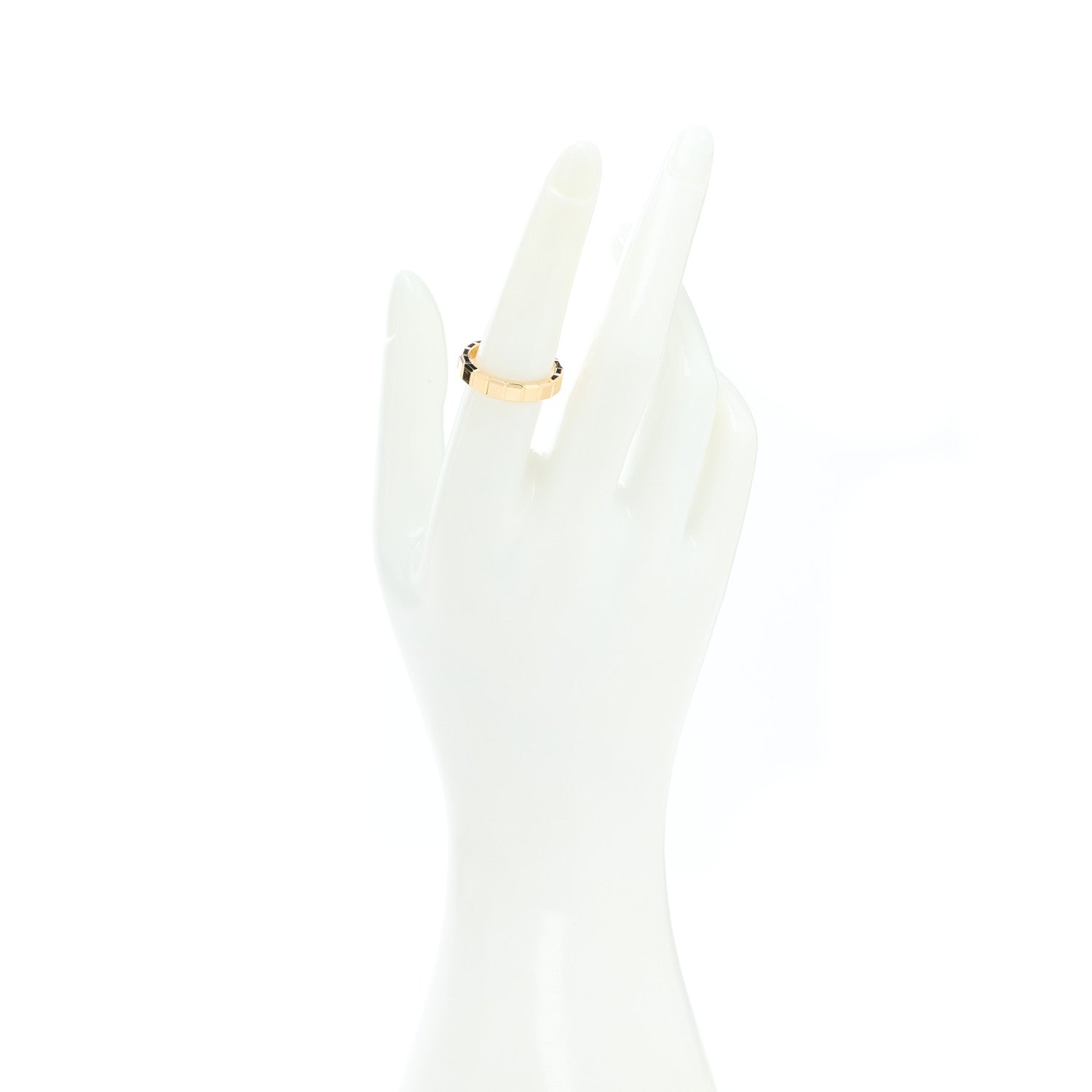 Chopard 18K Yellow Gold Ice Cube Band Ring 54 7 2 of 6