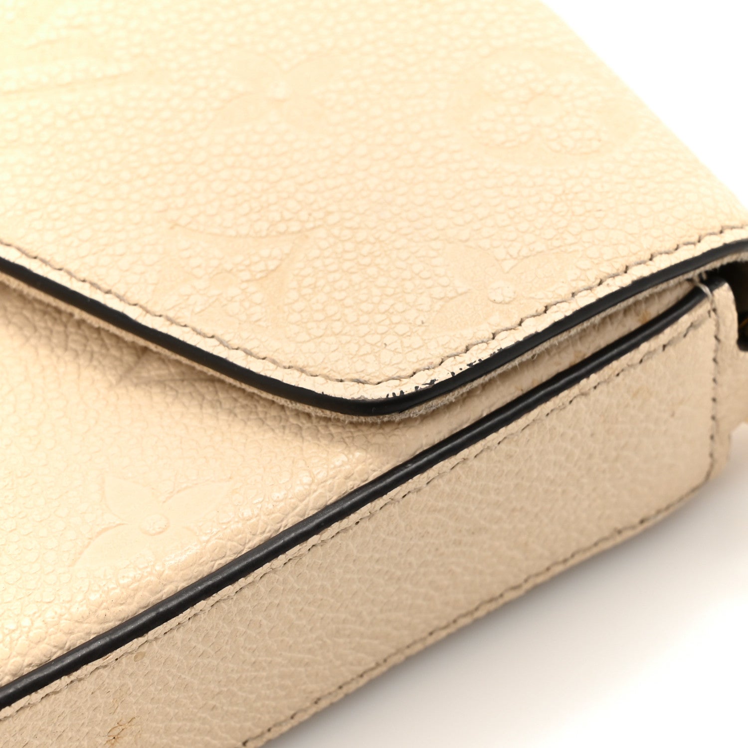 Louis Vuitton Empreinte Pochette Felicie Chain Wallet Cream 13 of 15