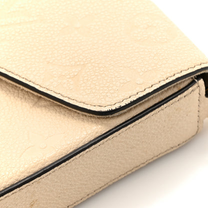 Louis Vuitton Empreinte Pochette Felicie Chain Wallet Cream 13 of 15