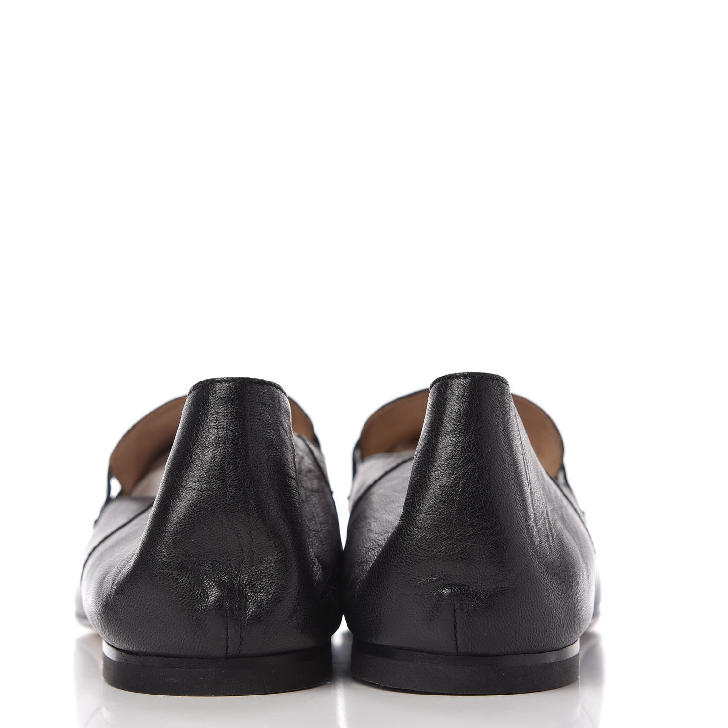 Hermes Supple Goatskin Womens Time Loafers 41 Black 6 of 9