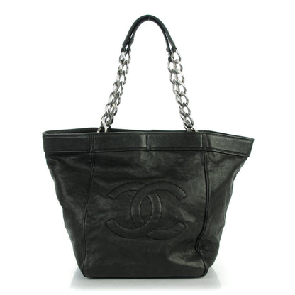 Chanel Distressed Caviar Outdoor Ligne Tote Black 1 of 6
