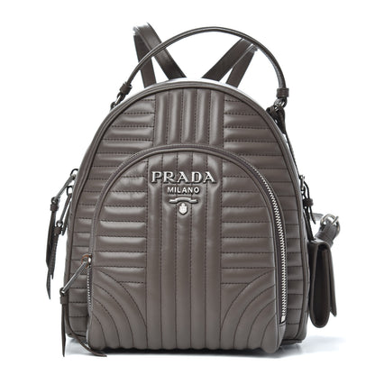 Prada Soft Calfskin Impunture Diagramme Day Backpack Bambu 1 of 7