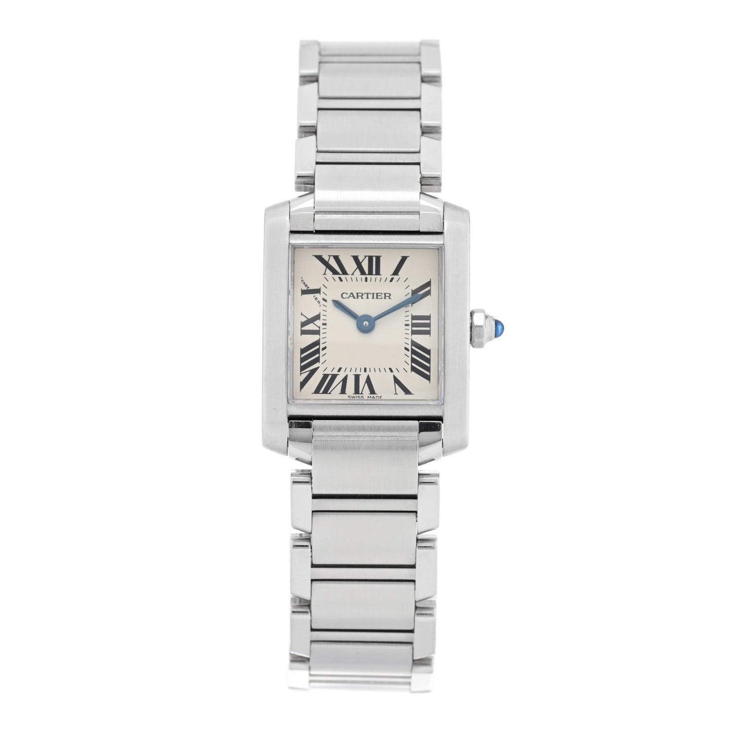 Stainless Steel 20mm Tank Francaise Quartz Watch