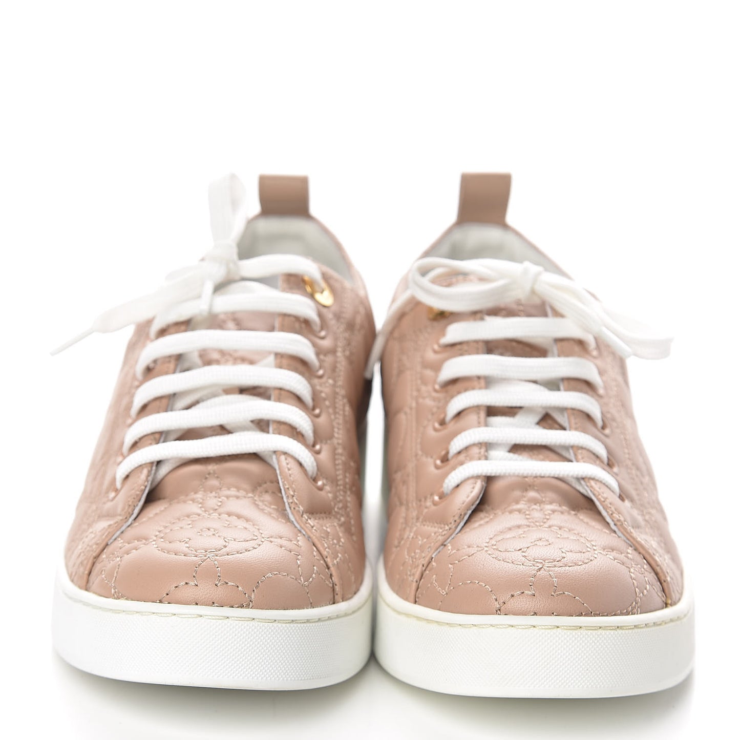 Calfskin Monogram Stellar Sneakers 38 Blush
