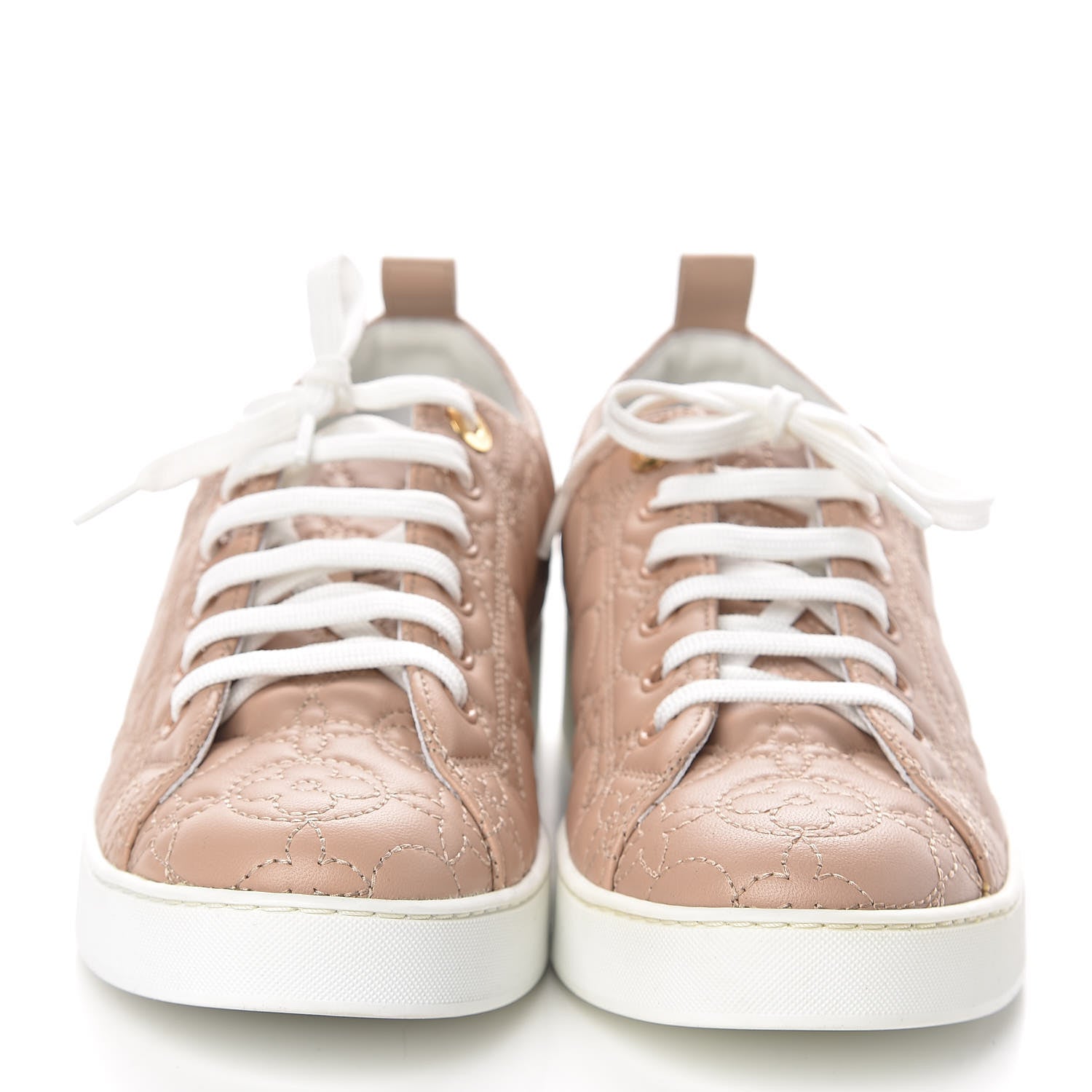 Louis Vuitton Calfskin Monogram Stellar Sneakers 38 Blush 2 of 10
