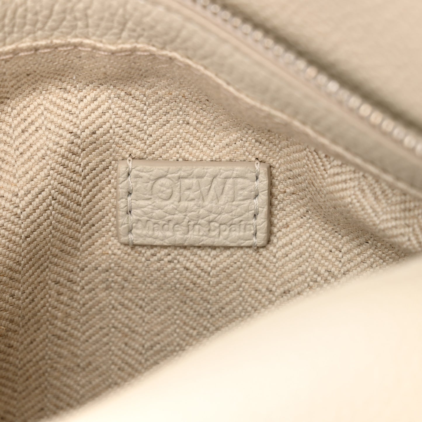 Calfskin Mini Puzzle Edge Bag Soft White