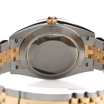 Rolex Stainless Steel 18K Yellow Gold 41mm Oyster Perpetual Datejust Watch Black 126333 4 of 5