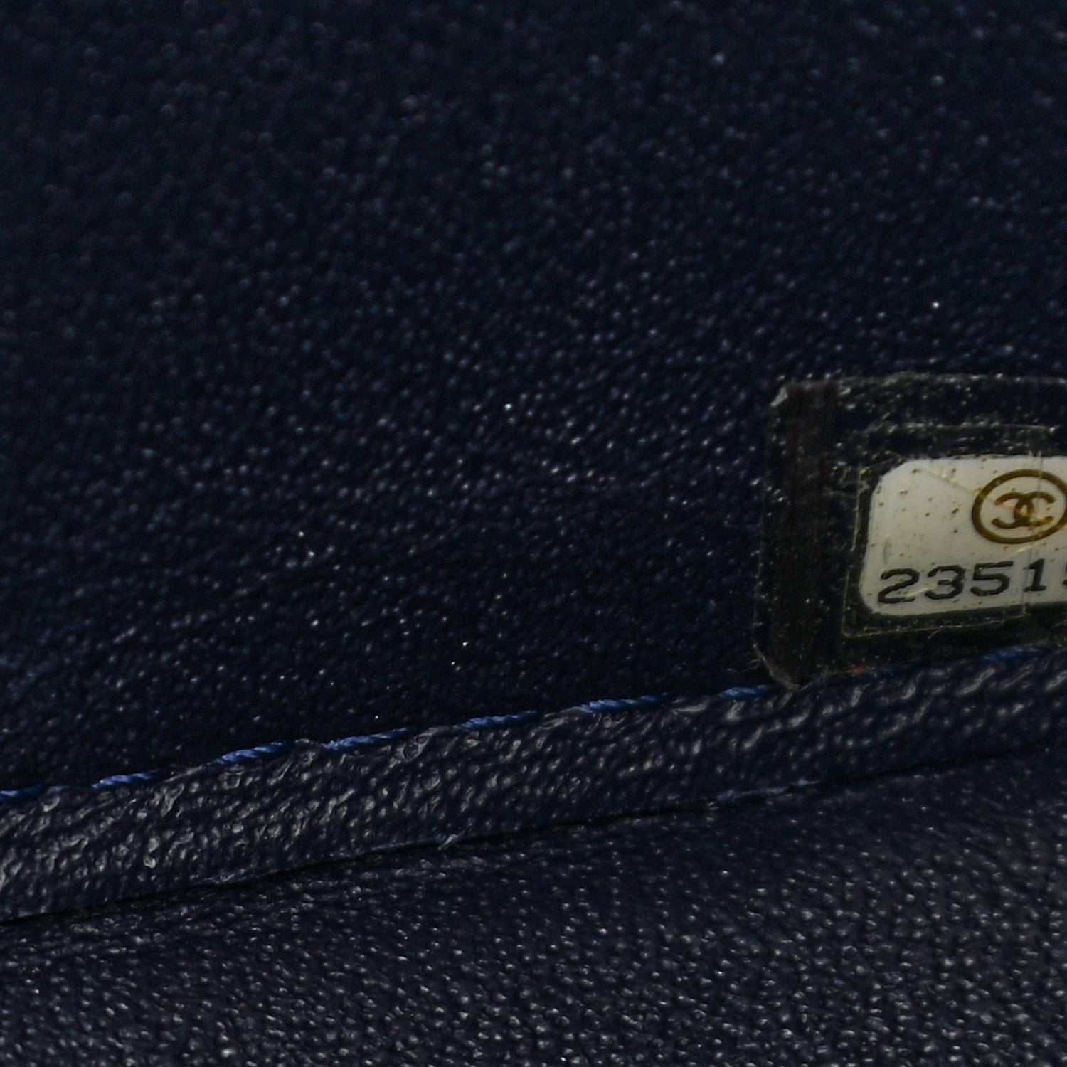 Chanel Calfskin Stitched Jumbo Double Flap Brown Blue 7 of 12