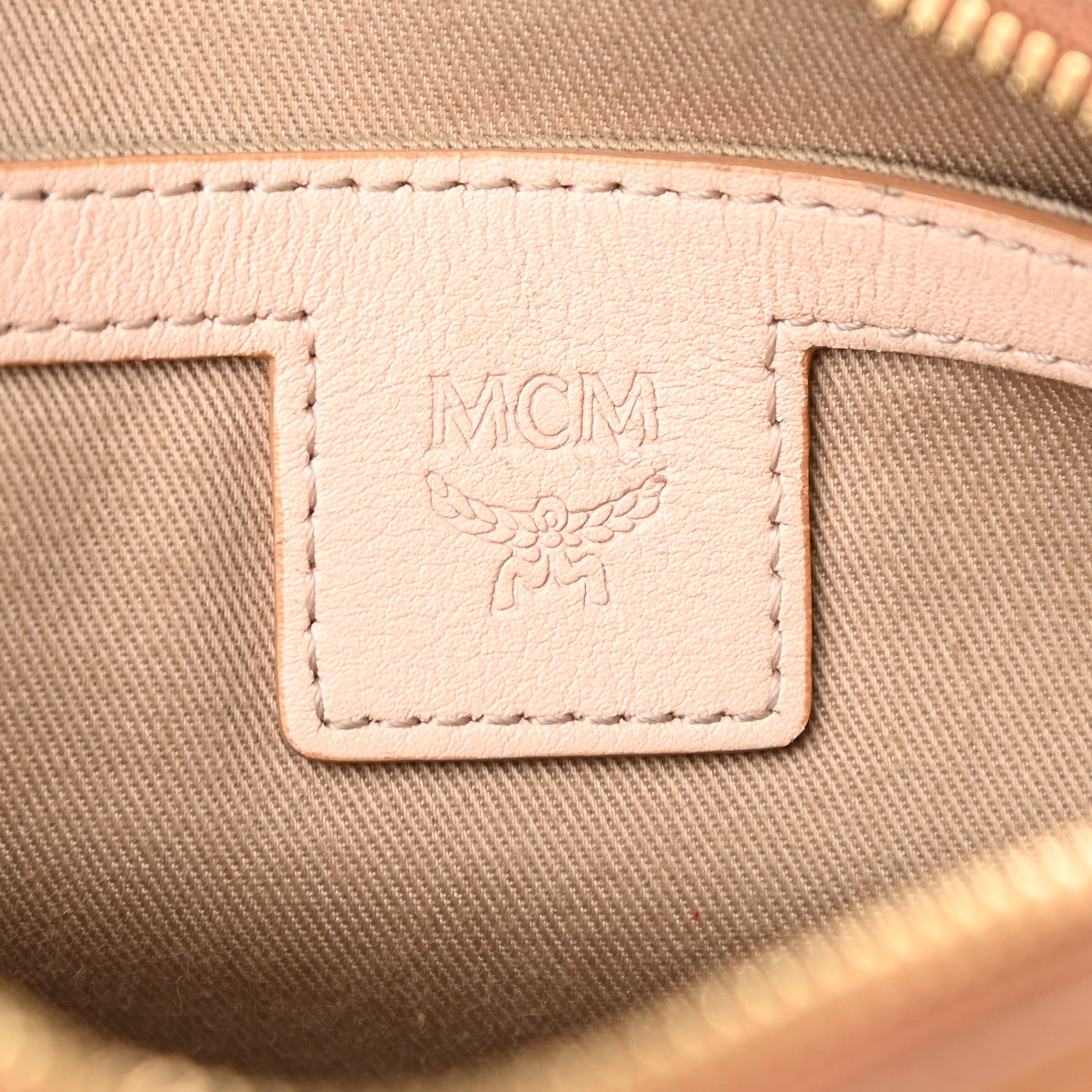 MCM Calfskin Ottomar Monogram Klara Crossbody Bag Cognac 6 of 11
