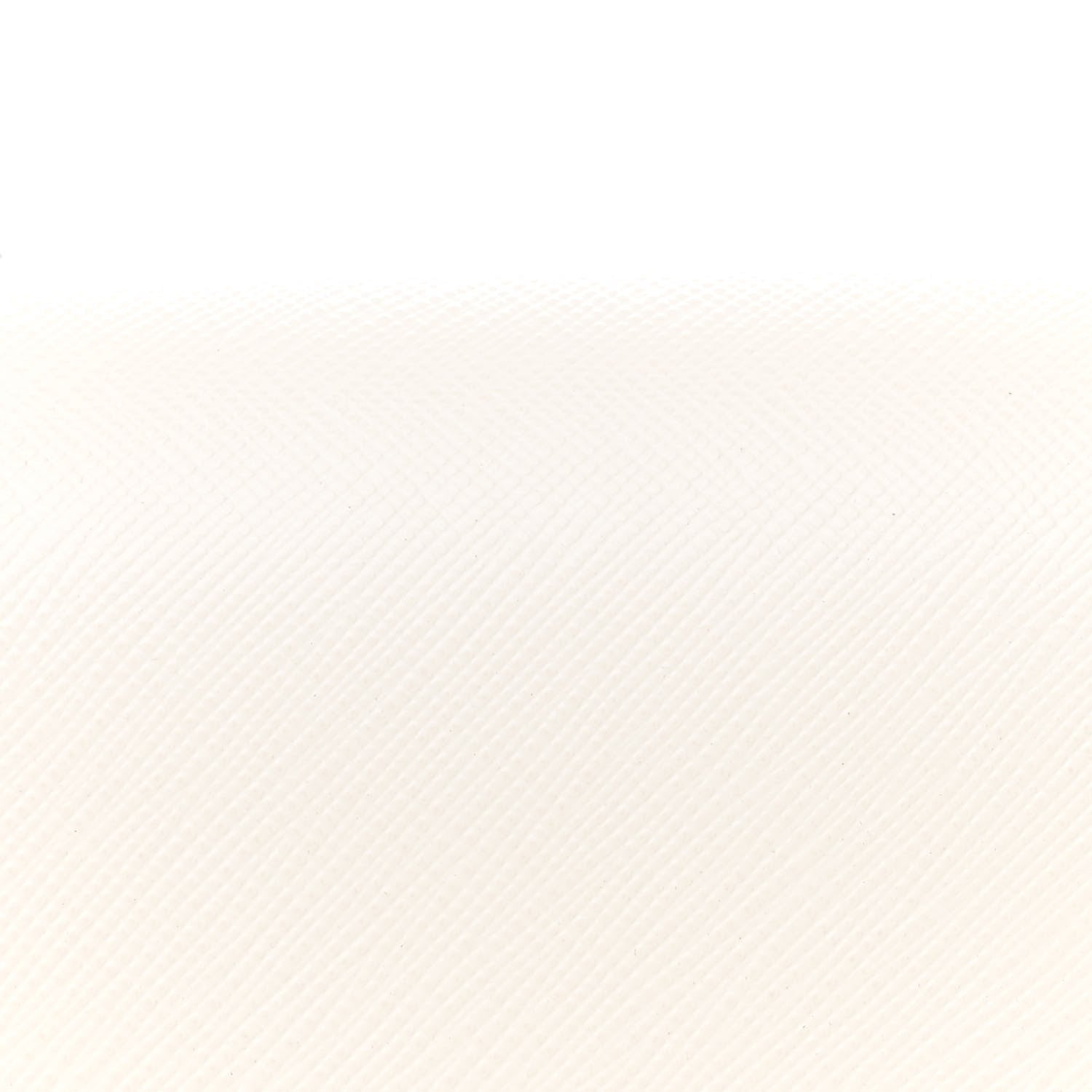 Prada Saffiano Lux Embleme Flap Shoulder Bag White 8 of 10