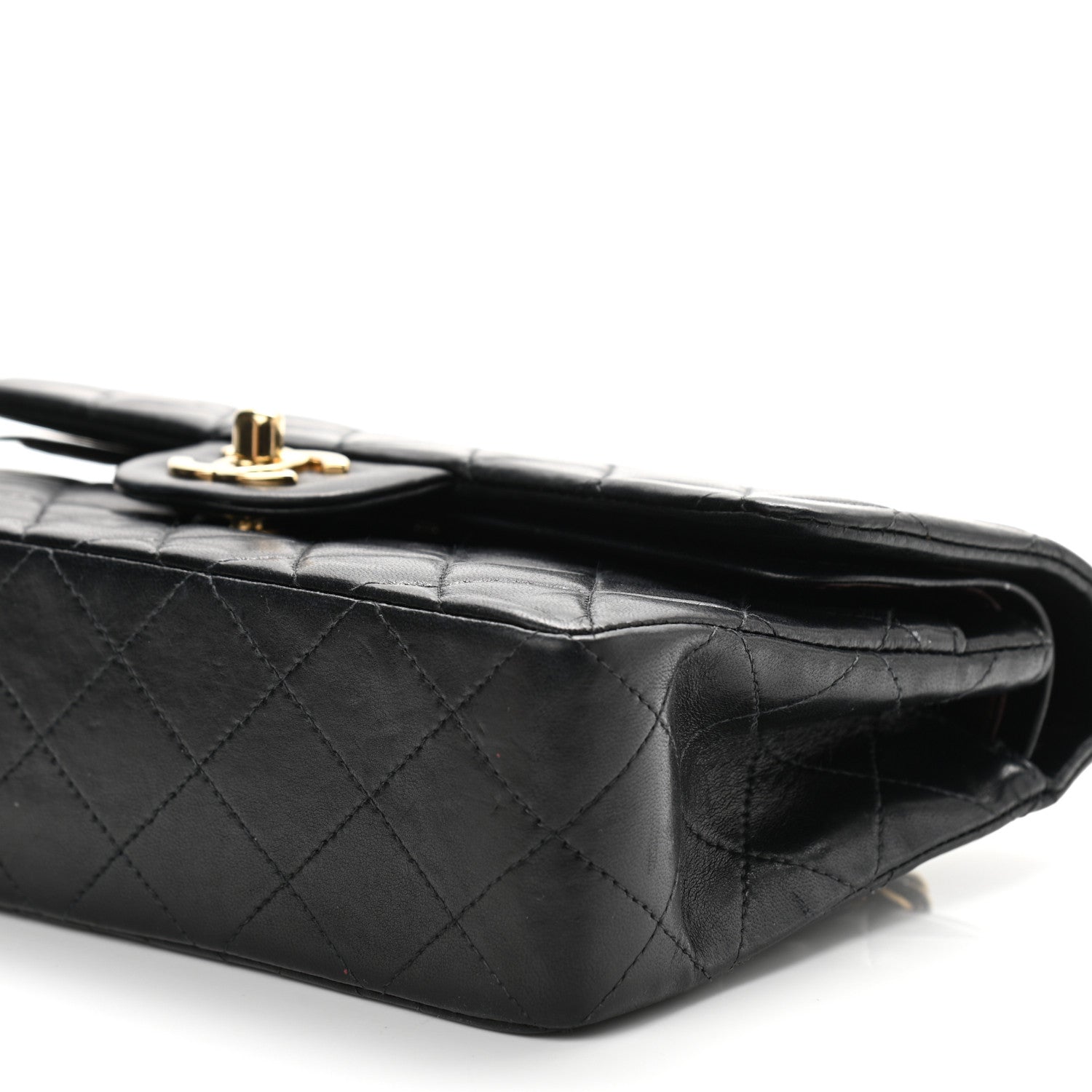 Chanel Lambskin Quilted Small Double Flap Black 10 of 11