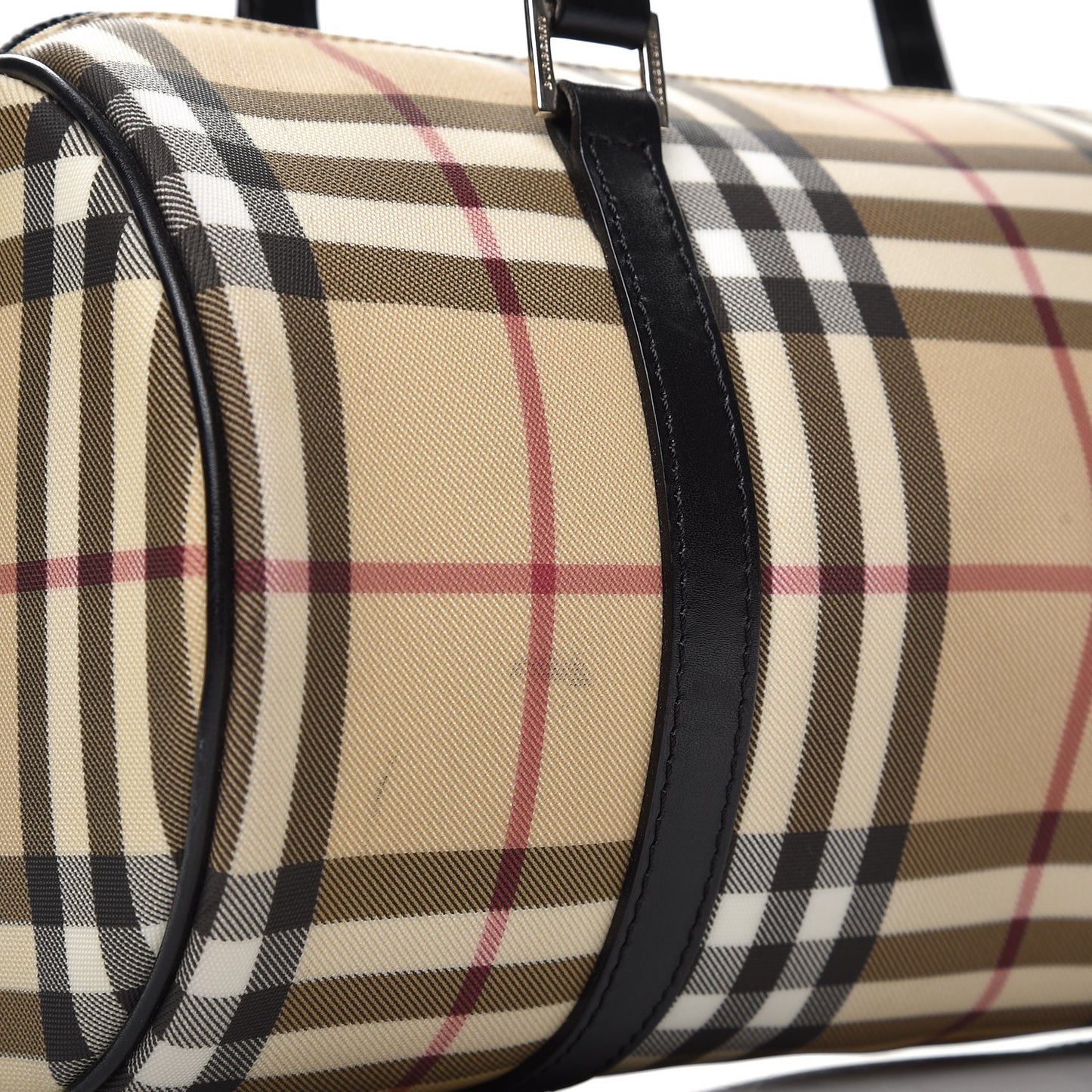 House Check Satchel Black