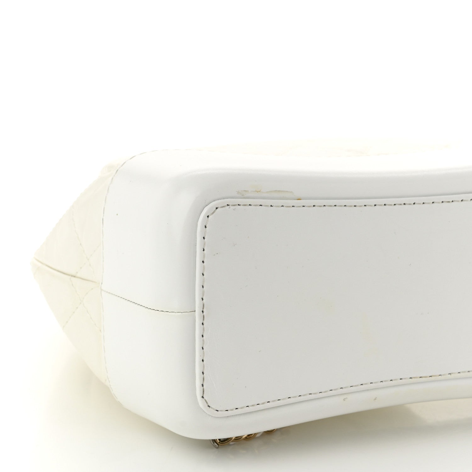 Chanel Aged Calfskin Quilted Small Gabrielle Backpack White 9 of 13