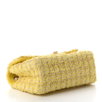 Chanel Tweed Quilted 2.55 Reissue Mini Flap Yellow 3 of 8