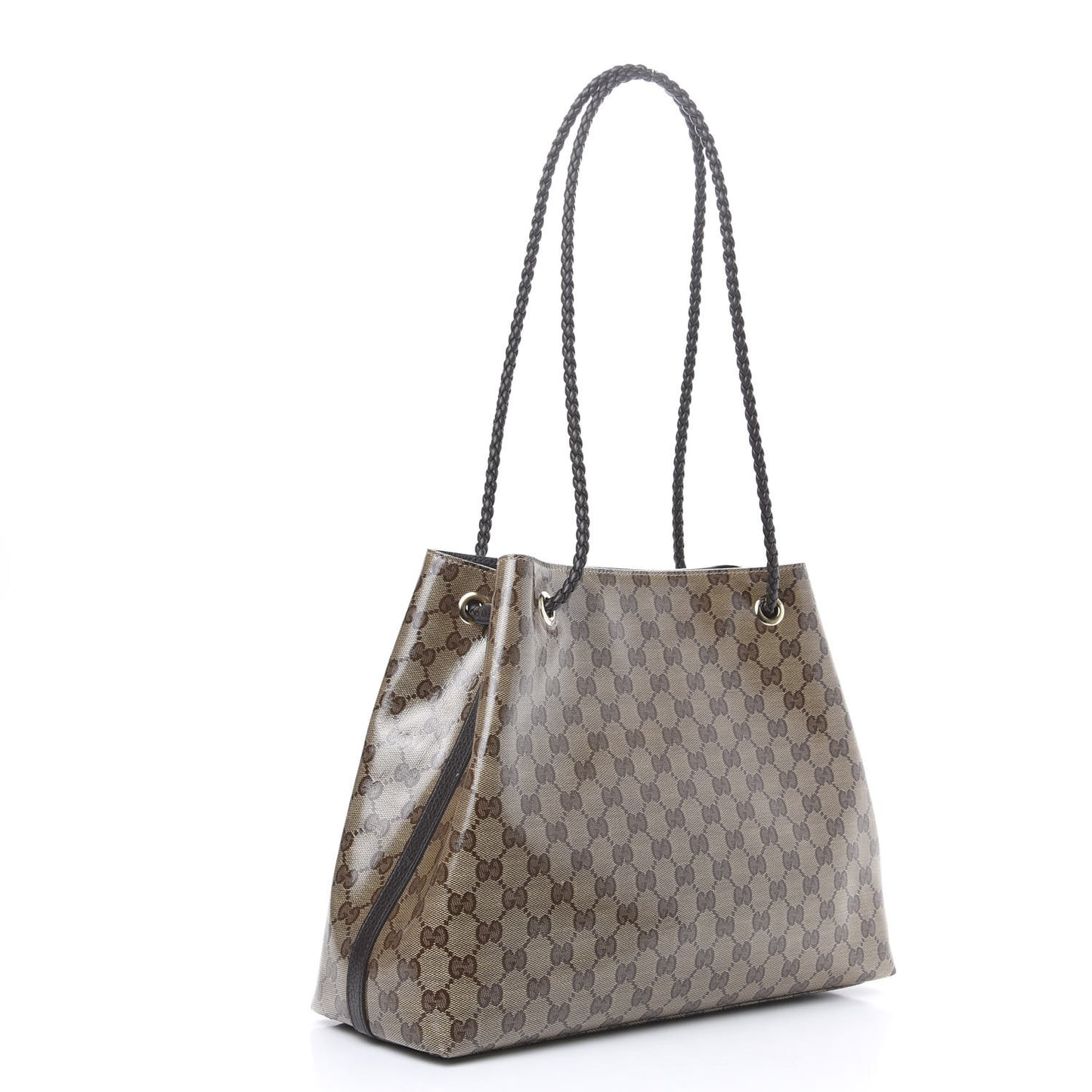 Crystal Monogram Gifford Shopping Tote Brown