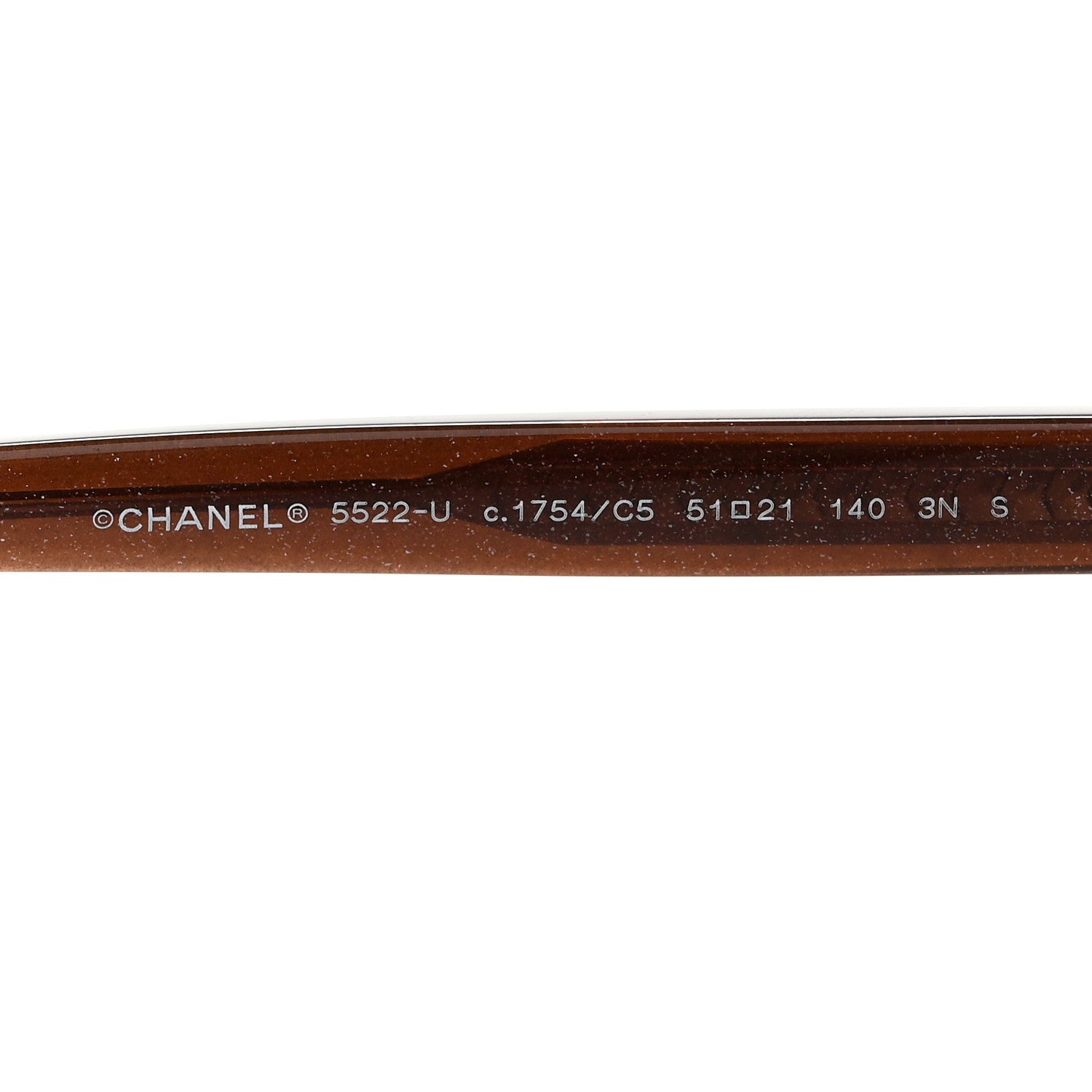 Chanel Acetate Polarized Round Glitter Sunglasses 5522U Brown 5 of 8