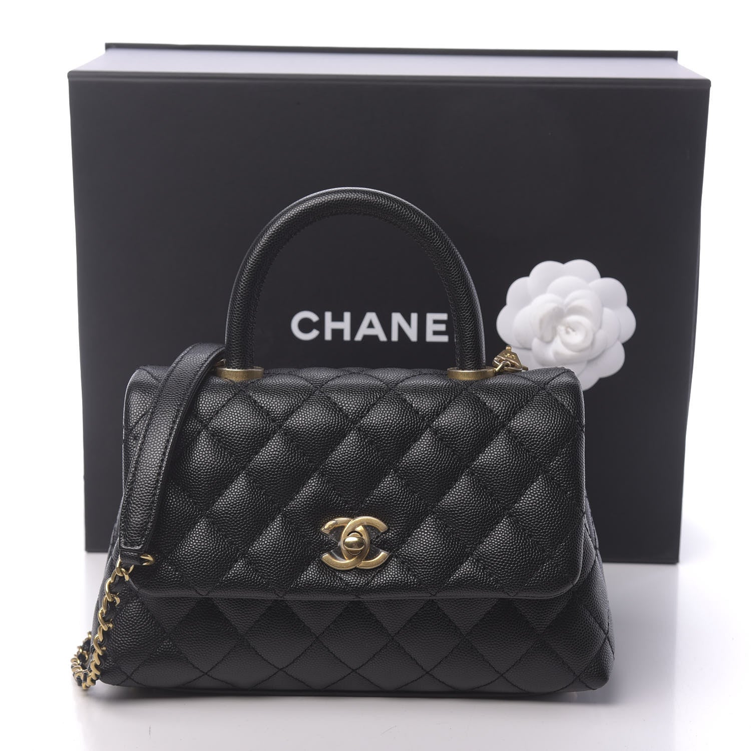Chanel Caviar Quilted Mini Coco Handle Flap Black 11 of 11