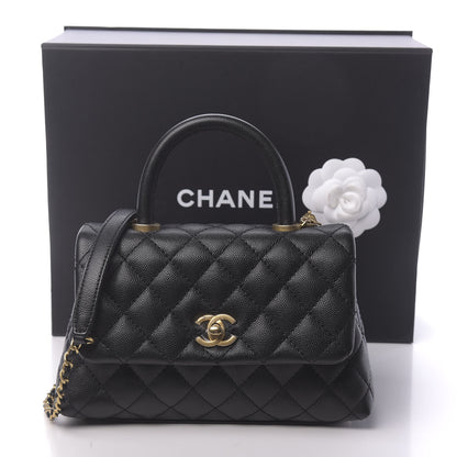 Chanel Caviar Quilted Mini Coco Handle Flap Black 11 of 11