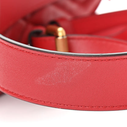 Gucci Calfskin Matelasse GG Marmont Belt Bag 75 30 Hibiscus Red 13 of 13