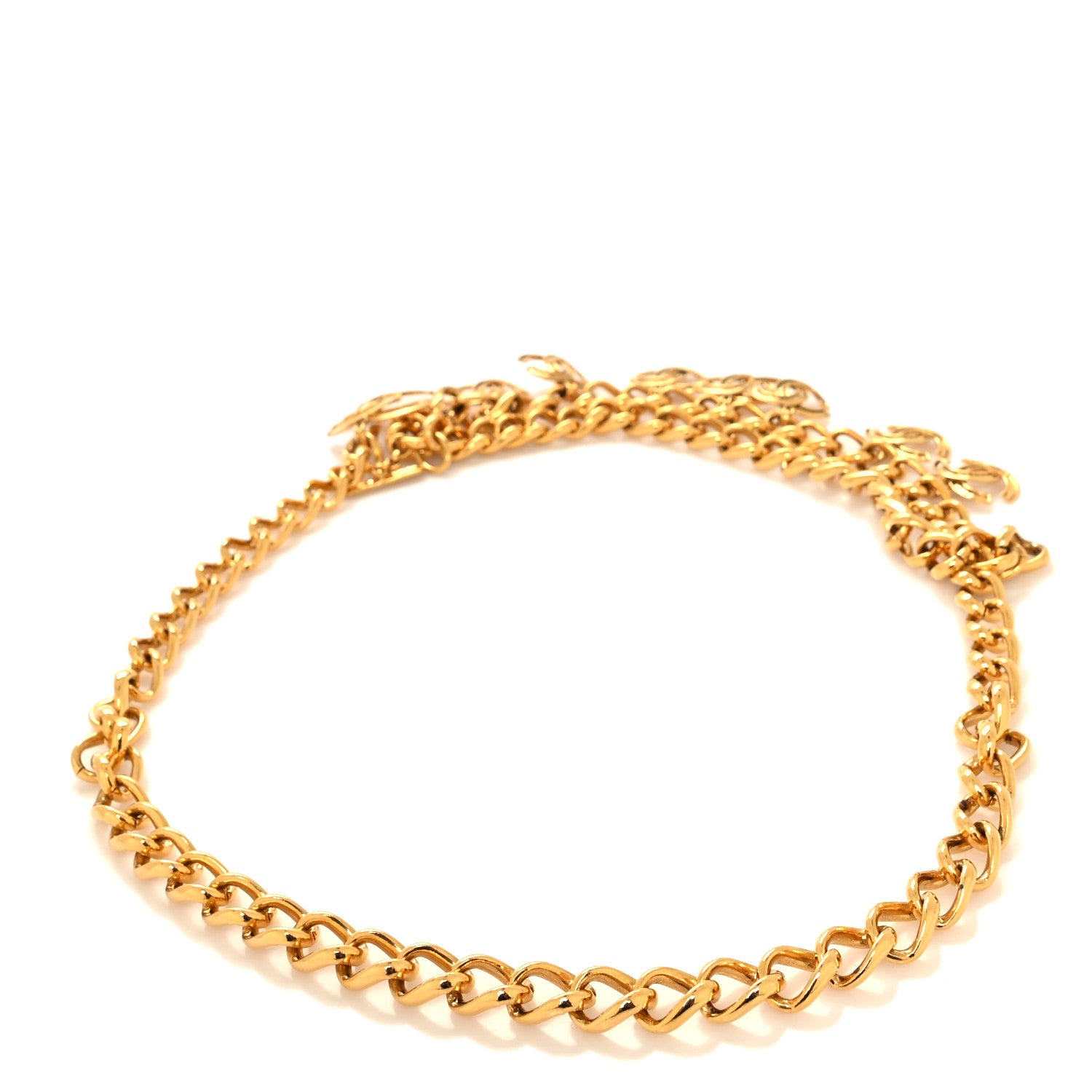 Chanel Metal Chain Multi CC Medallion Belt Gold 2 of 3