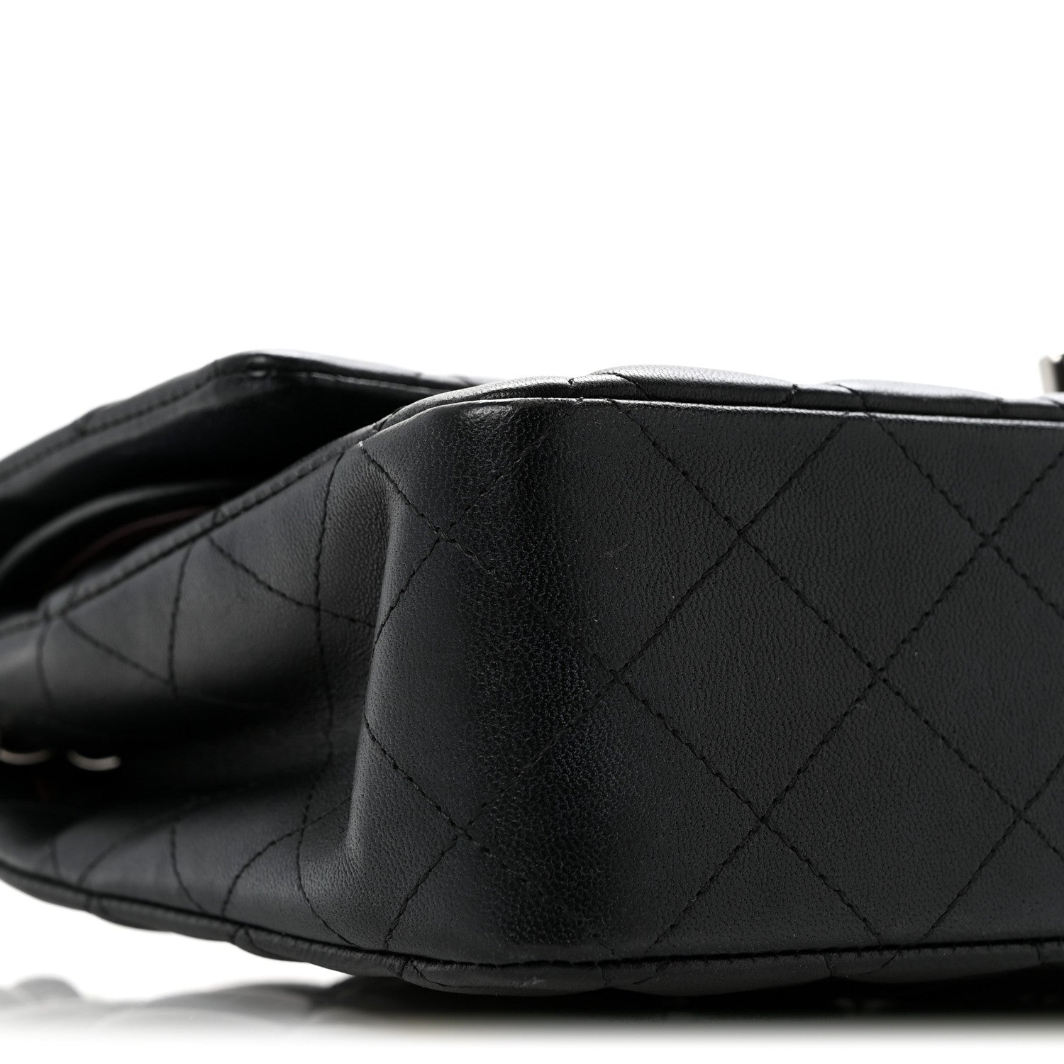 Chanel Lambskin Quilted Medium Double Flap Black 9 of 15