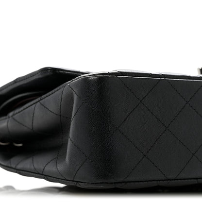 Chanel Lambskin Quilted Medium Double Flap Black 9 of 15