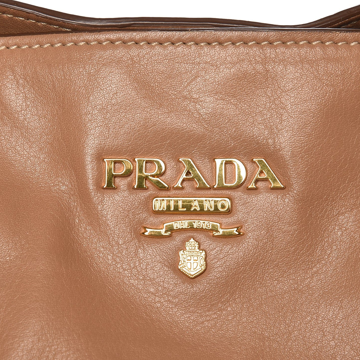 Soft Calf Satchel Bag Caramel