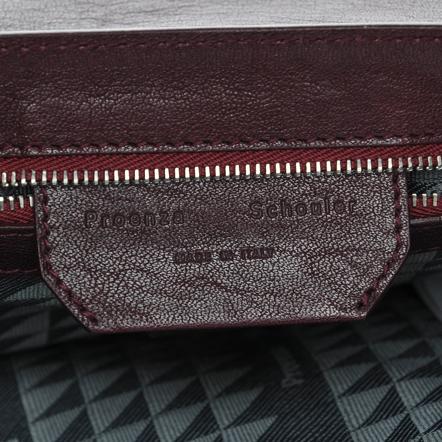 Proenza Schouler Lambskin Medium PS1 Satchel Oxblood 7 of 8