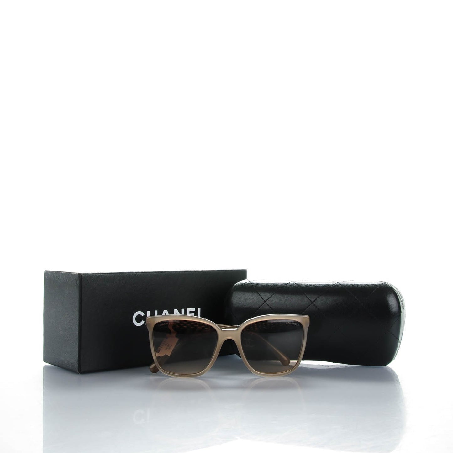 Square Chain Sunglasses 5325 Taupe