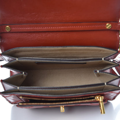 Givenchy Goatskin Quilted Small GV3 Shoulder Bag Brown 5 of 6