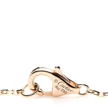 Cartier 18K Pink Gold Diamond Black Onyx XS Amulette de Cartier Pendant Necklace 5 of 6
