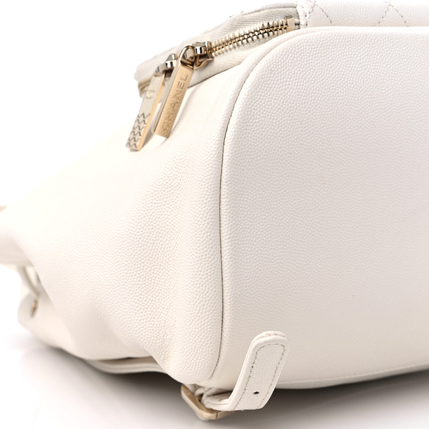 Chanel Caviar Quilted Business Affinity Backpack White 9 of 10