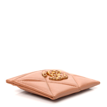 Chanel Goatskin Quilted 19 Card Holder Brown 4 of 8