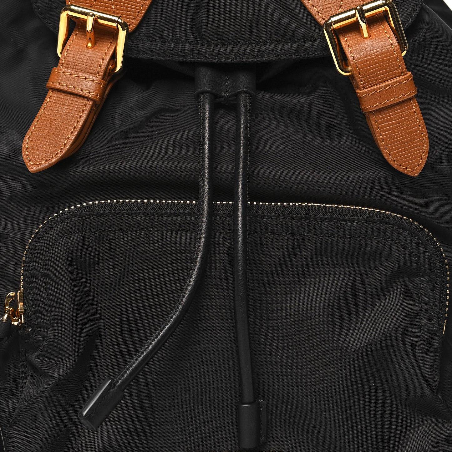 Nylon Medium Rucksack Backpack Black