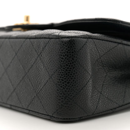 Chanel Caviar Quilted Medium Double Flap Black 10 of 12