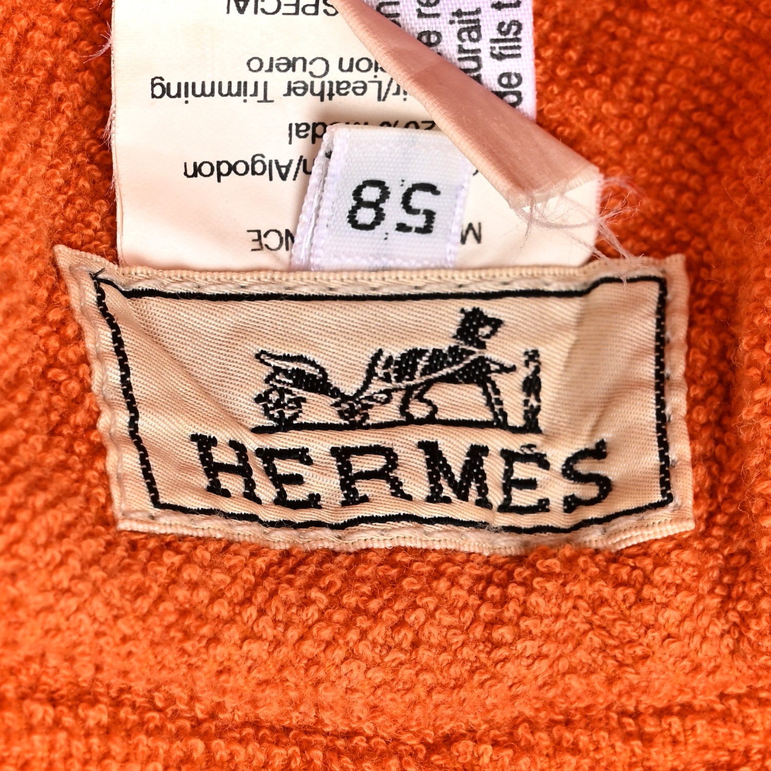 Hermes Cotton Terry Bucket Hat 58 13 of 13