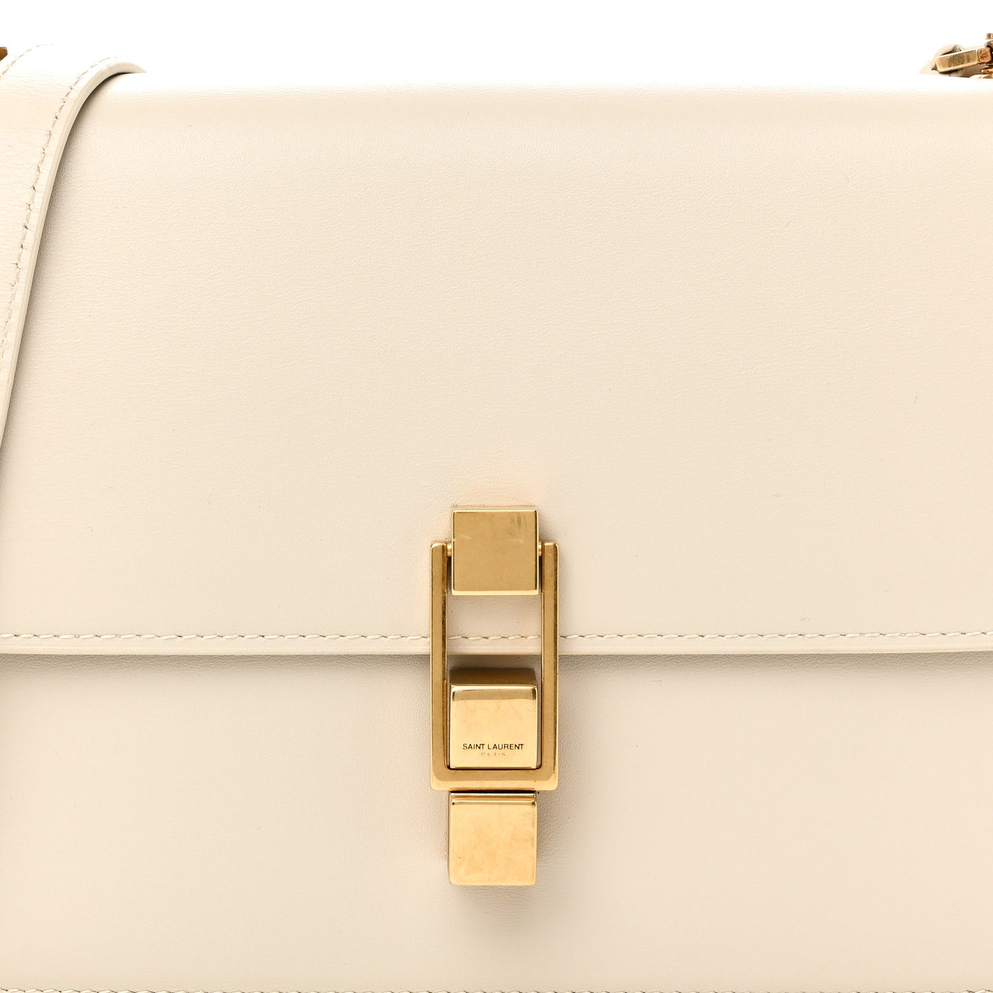 Smooth Calfskin Carre Satchel Crema Soft