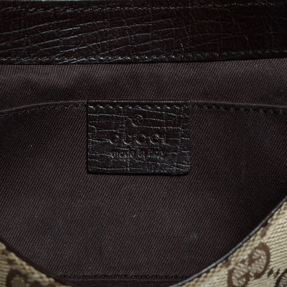 Gucci Monogram Horsebit Clutch Brown 6 of 7