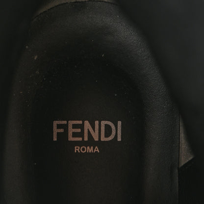 Fendi Nappa FF Embossed Womens Biker Boots 38.5 Black 8 of 11