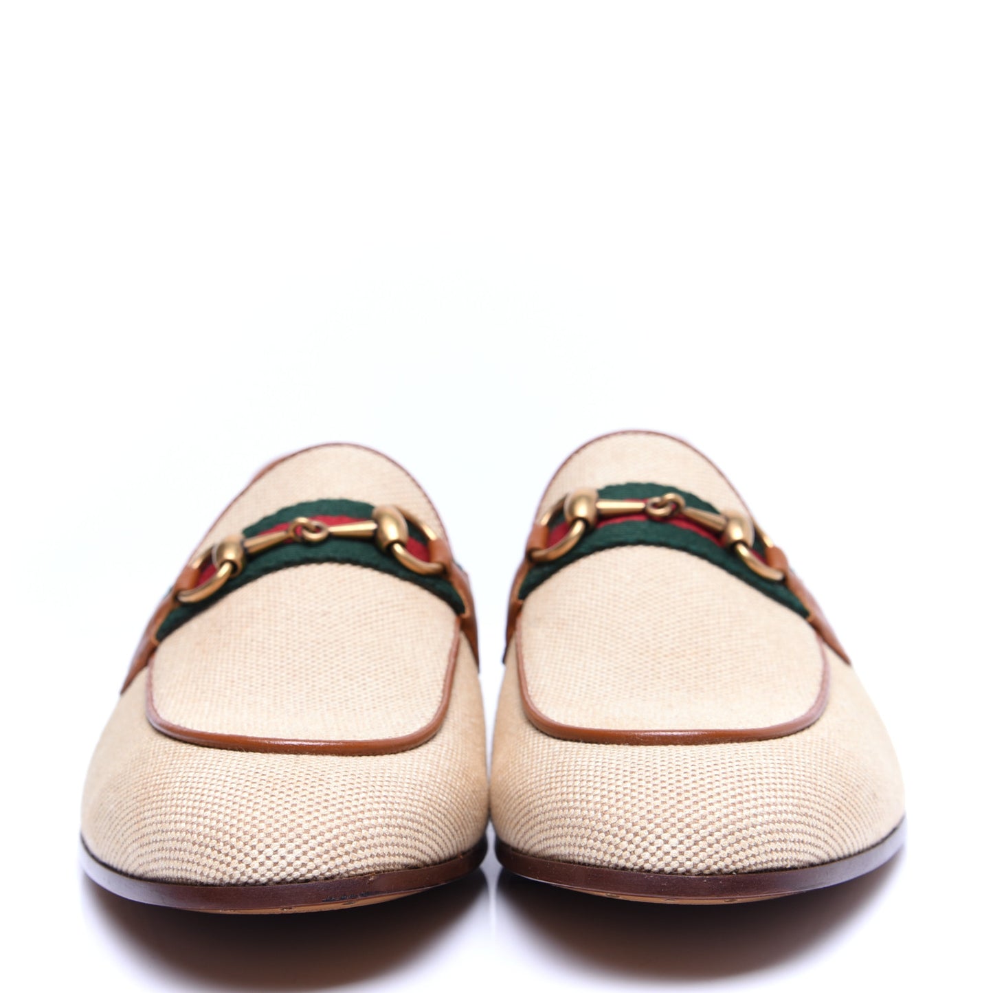 Canvas Web Mens Brixton Horsebit Loafers 9.5 Sand Light Cuir