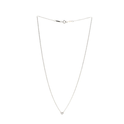 Tiffany 18K Rose Gold Diamond .03ct Elsa Peretti Diamonds by the Yard Pendant Necklace 2 of 4