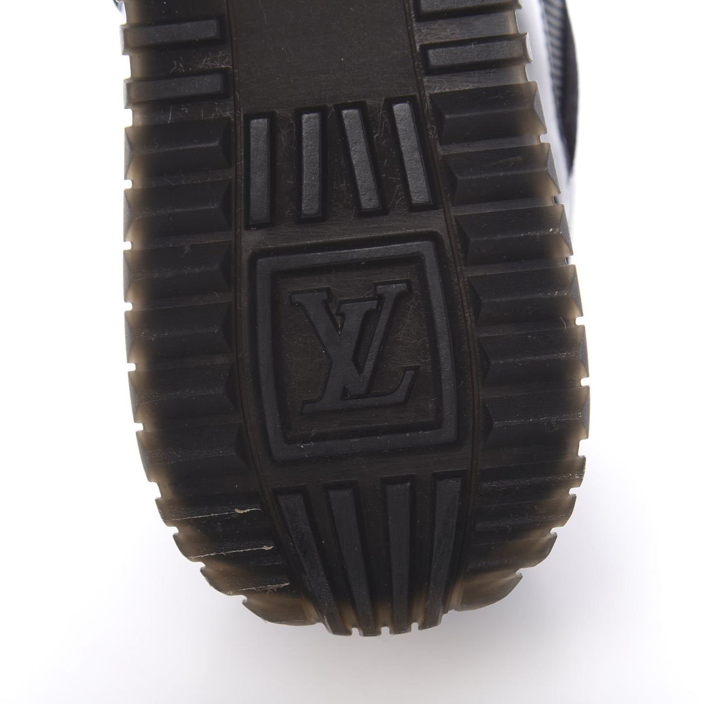 Suede Monogram Run Away Sneakers 37 Black