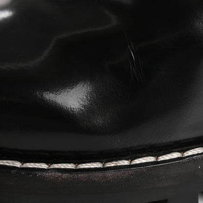 Louis Vuitton Glazed Calfskin Monogram Embellished Star Trail Ankle Boots 37.5 Black 11 of 14