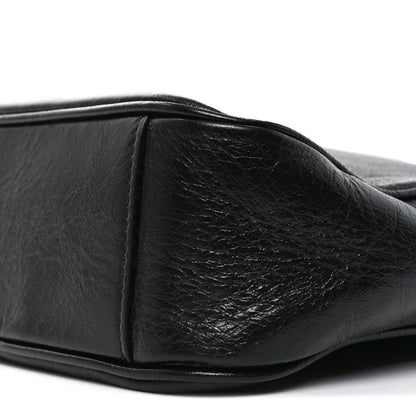 Jimmy Choo Lambskin Large JC Soft Hobo Bag Black 9 of 9