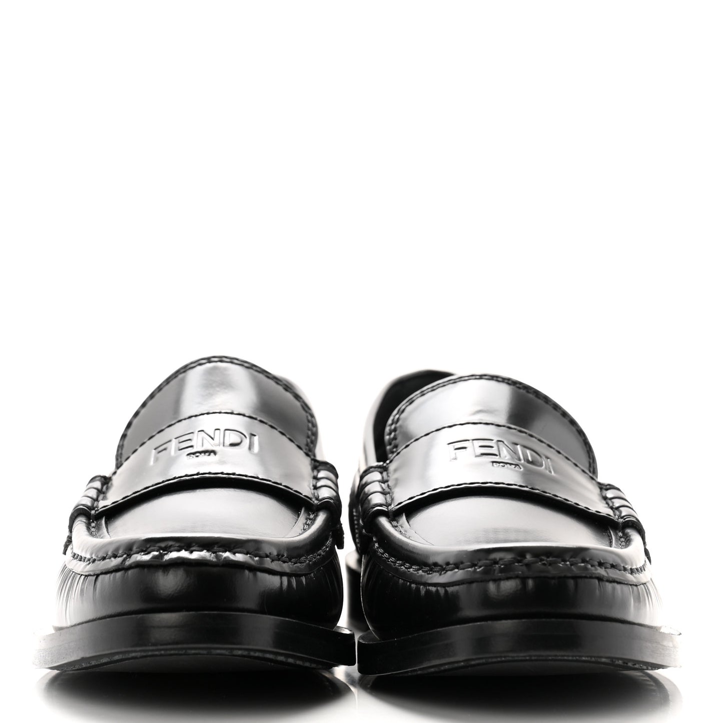 Vitello Logo Loafers 35.5 Black