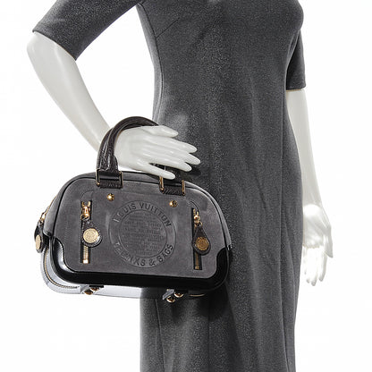 Louis Vuitton Havane Stamped Trunk Bowler PM Gray 2 of 8