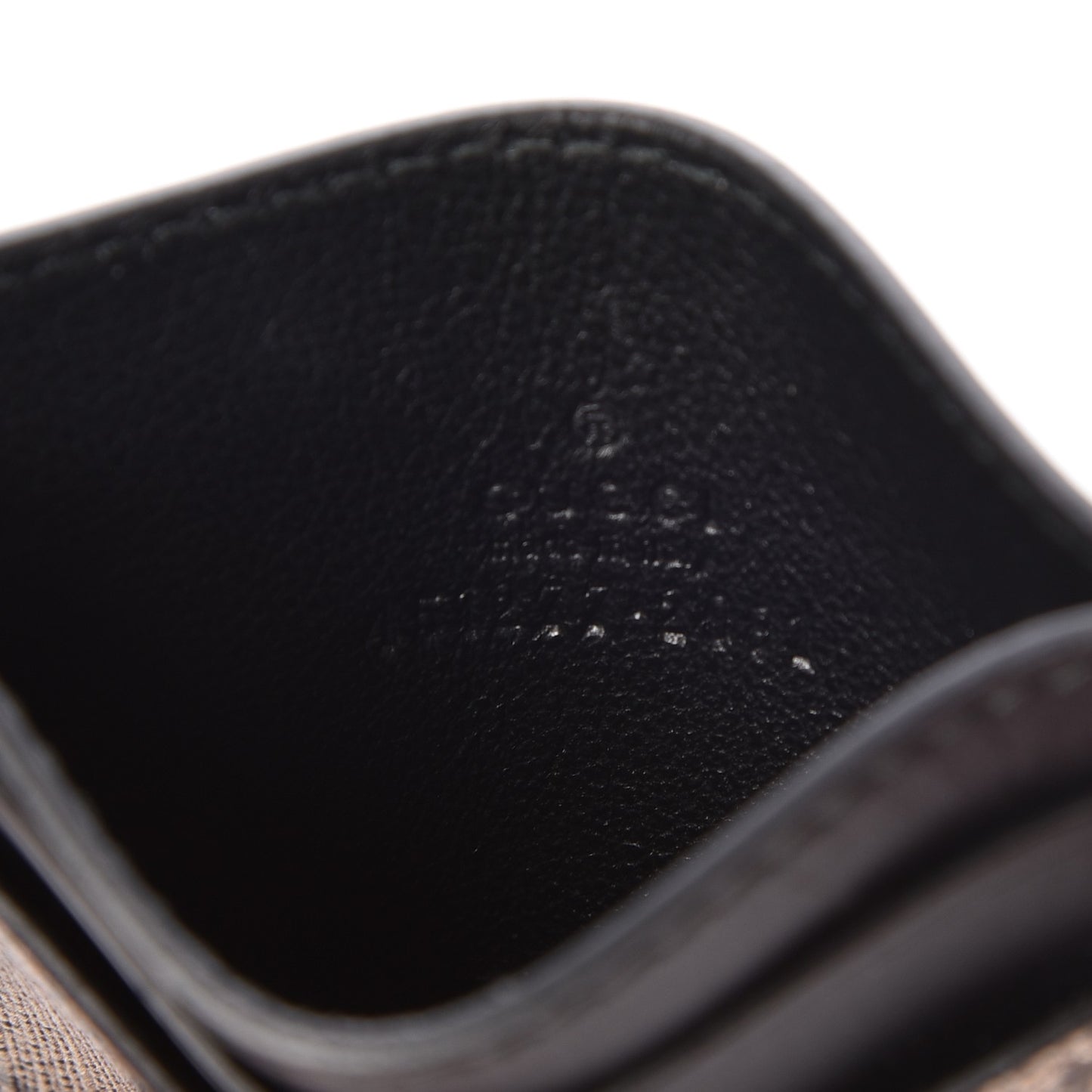 GG Supreme Monogram Tiger Print Card Holder Black
