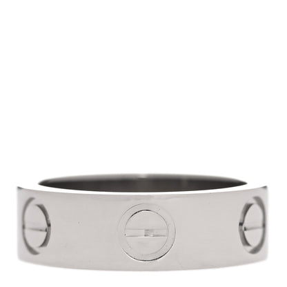 Cartier 18K White Gold 5.5mm LOVE Ring 47 4 3 of 4