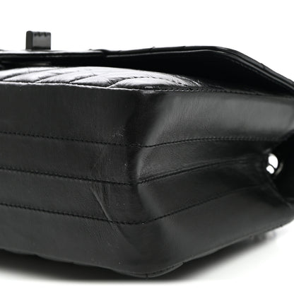 Chanel Aged Calfskin Chevron Quilted 2.55 Reissue Mini Flap So Black 10 of 10